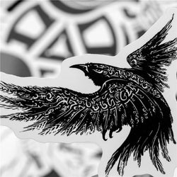 10/30/50pcs Black & White Skull Rock Mixed Graffiti Stickers Hip Hop Cartoon Stickers (ONLINE ORDER ONLY)
