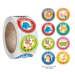 50-500pcs Cute Cartoon Animal Decoration Sticker Cake Label Birthday Wedding Party Sticker Envelope Office Stationery Kids Gift (ONLINE ORDER ONLY)