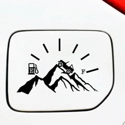 Truck Fuel Mountain Full Gas Gauge Sticker for Car Fuel Tank Cap Door Decoration Automotive Supplies Stickers PVC Vinyl Decals (ONLINE ORDER ONLY)