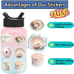10/30/50PCS Kawaii Pink Ballet PVC Sticker Aesthetic Korean Stationery Decoration Scrapbooking School Supplies for Kids (ONLINE ORDER ONLY)