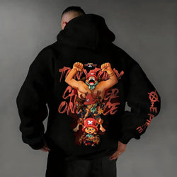 Chopper Graphic Hoodie: One Piece Oversized Anime Sweatshirt (ONLINE ORDER ONLY)