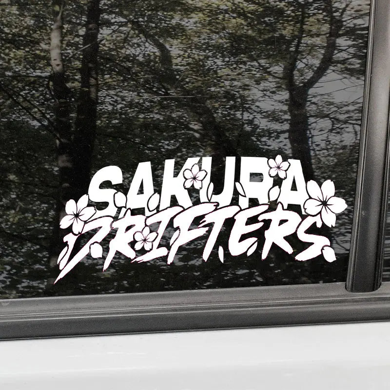 Sakura Drifters Brush for JDM Sticker Cherry Blossom Petals Decoration Windshield External Accessories  Waterproof Vinyl Decals (ONLINE ORDER ONLY)