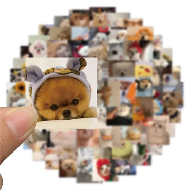 10/30/50/100PCS Happy Dog Cat PVC Sticker Aesthetic Children's Korean Stationery School Supplies DIY Decoration Scrapbooking (Online Order Only)