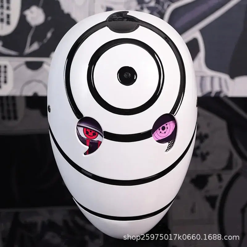 Obito Cosplay Mask: High Gloss Akatsuki Anime Prop