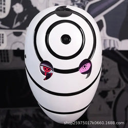 Obito Cosplay Mask: High Gloss Akatsuki Anime Prop