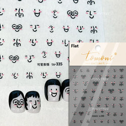 Cute Kapibala Halo Dyeing Kabibara Giant Rat Guinea Pig Cavy Lovely Expression Orange Adhesive Nail Art Stickers Manicure Decals (ONLINE ORDER ONLY)