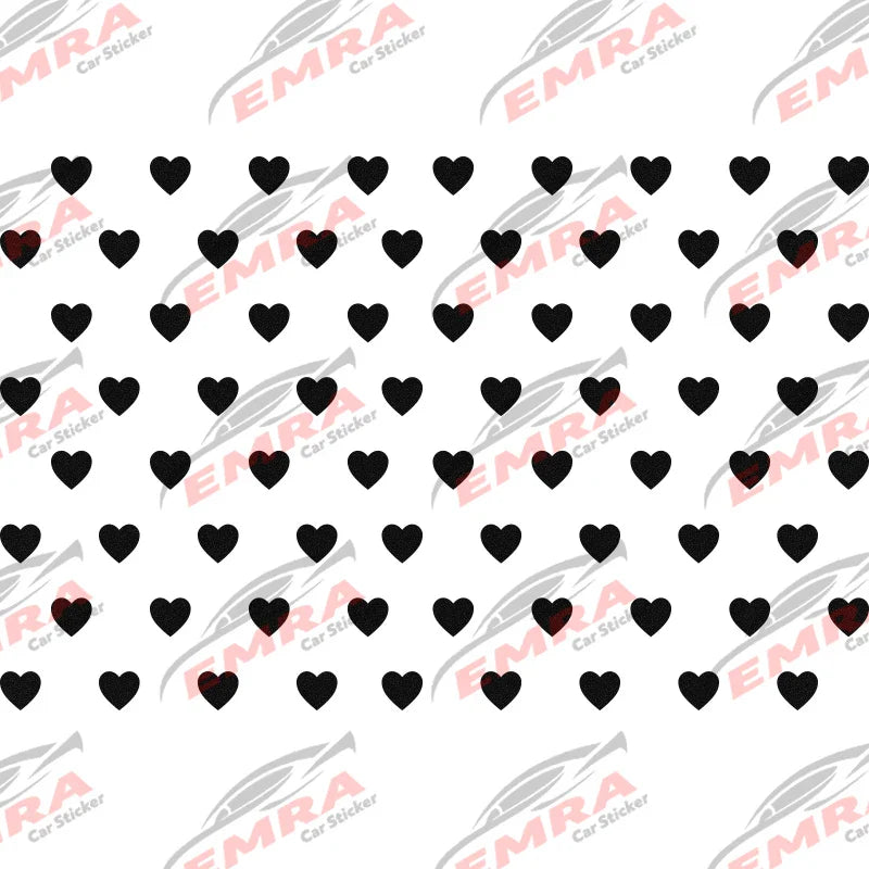 72PCS Love Quarter Window Car Sticker Suitable for Most Vehicles Decoration Die Cutting Accessories Waterproof Vinyl Decals (ONLINE ORDER ONLY)