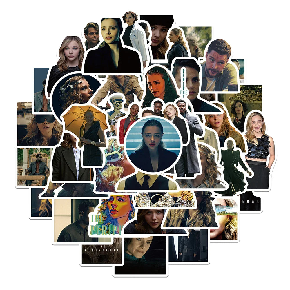 10/30/50PCS The Peripheral Horror TV Series Stickers Skateboard Phone Notebook Motorcycle Bike Cartoon Decoration Kids Toys Gift (ONLINE ORDER ONLY)