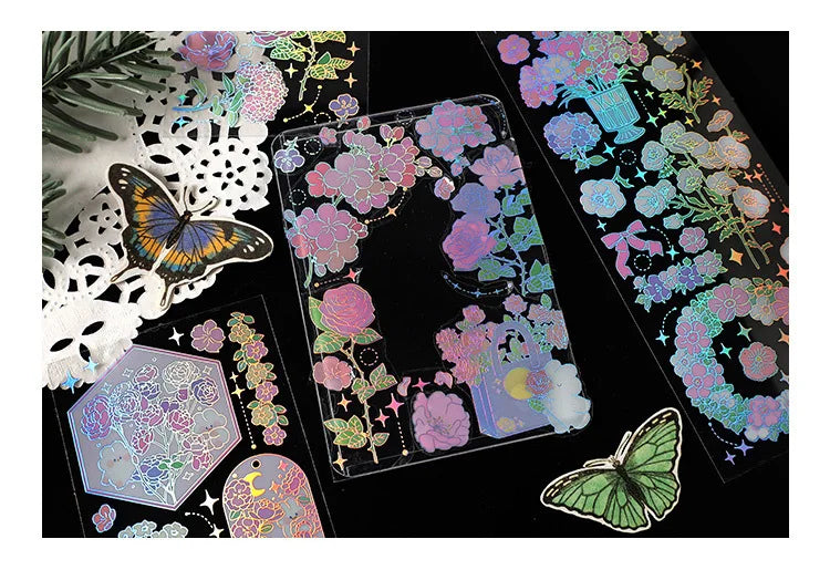 3Pcs/lot Cute Strawberry Flowers Decorative Sticker PET Scrapbooking Sticker Label Diary Album Stationery Aesthetic Art Supplies (ONLINE ORDER ONLY)