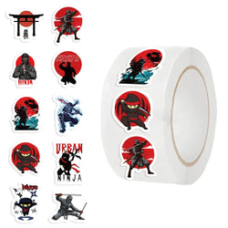 500Pcs/Roll The Ninja Game Sticker Seal Labels Cute Stationery Sticker Scrapbooking for Craft Birthday Party Gift Packaging (ONLINE ORDER ONLY)