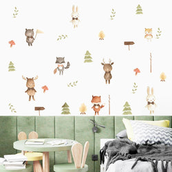 Cute Deer Nursery Wall Decals Vinyl Stickers for Kids Room Decor (ONLINE ORDER ONLY)