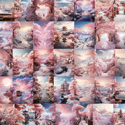 Kawaii Pink Aesthetic Stickers Decals for Laptop Phone Scrapbook Suitcase (Online Order Only)