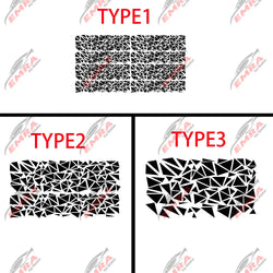 Angular Shape Sticker For Car Motorcycle Sticker Decoration Side Camouflage Kit Wrap Camo Tuning Styling Waterproof Vinyl Decals (ONLINE ORDER ONLY)