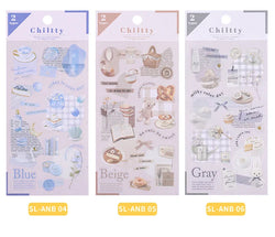 2pcs Japanese Cute Bear Strawberry Flower Landscaping Stickers Scrapbooking Junk Journal Planner Collage Material Stationery (ONLINE ORDER ONLY)