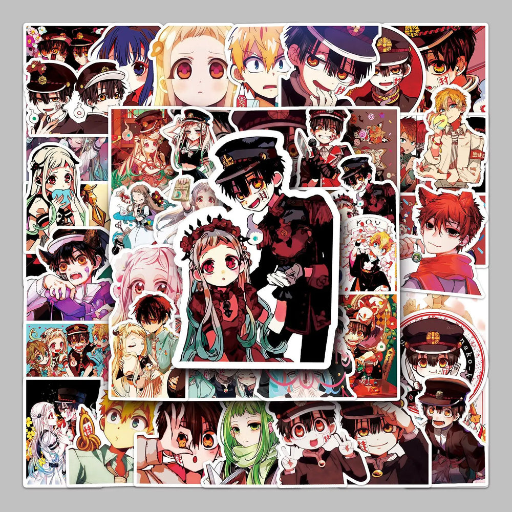 Toilet-bound Hanako-kun Graffiti Stickers Pack - 50pcs for Helmet, Desktop, Wall Decoration, DIY (Online Order Only)