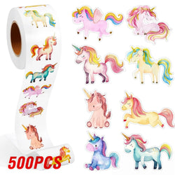 100-500pcs Cartoon Animal Unicorn Sticker kids Reward Sticker Gift Decoration Label Encouragement Student Stationery Stickers (ONLINE ORDER ONLY)