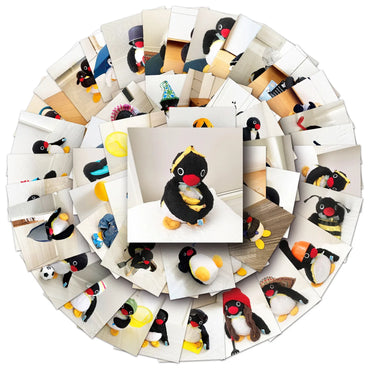 10/30/54PCS Cute Pingu Stickers Kawaii Penguin Cartoon Sticker Animal Meme Decals Luggage Laptop Guitar Bike Skateboard Kids Toy (ONLINE ORDER ONLY)