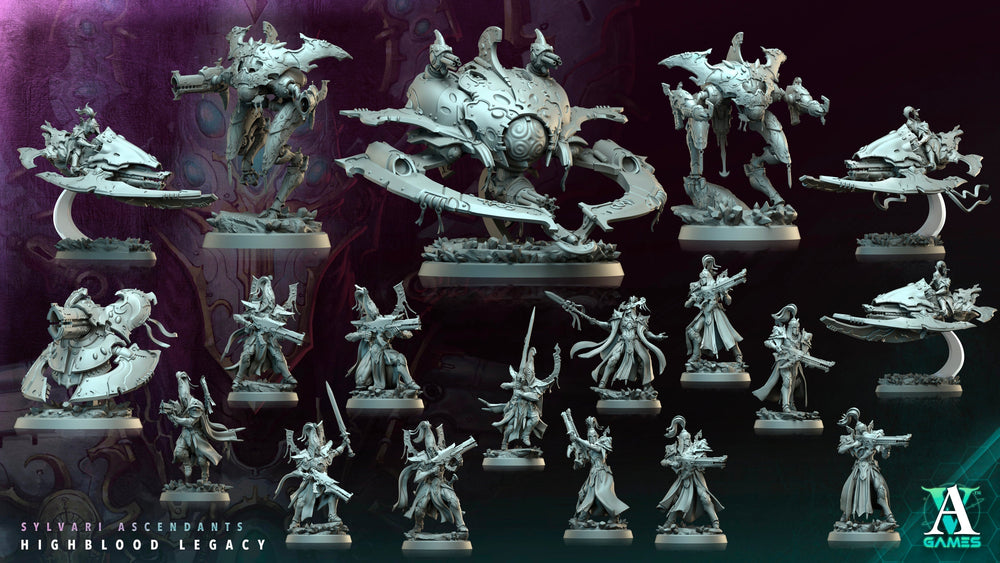 3D Printed Archvillain Games Highblood Warden Sylvari Ascendants Highblood Legacy Archvillain Society Vol XXXV 28 32mm D&D (Online Only)