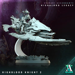 3D Printed Archvillain Games Highblood Knight Sylvari Ascendants Highblood Legacy Archvillain Society Vol XXXV 28 32mm D&D (Online Only)