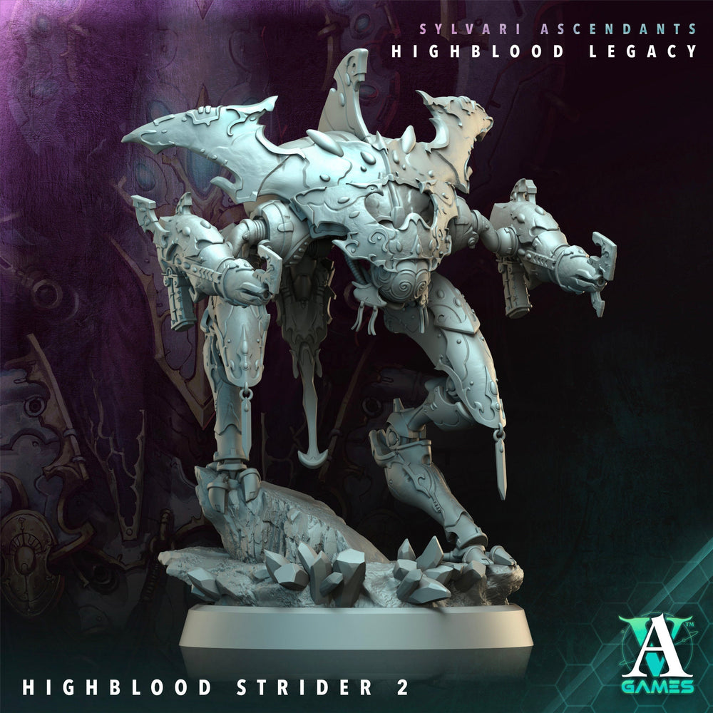 3D Printed Archvillain Games Highblood Strider Sylvari Ascendants Highblood Legacy Archvillain Society Vol XXXV 28 32mm D&D (Online Only)