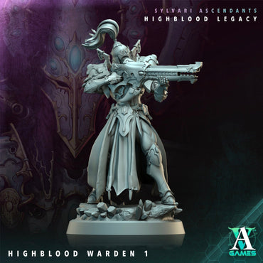 3D Printed Archvillain Games Highblood Warden Sylvari Ascendants Highblood Legacy Archvillain Society Vol XXXV 28 32mm D&D (Online Only)