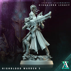 3D Printed Archvillain Games Highblood Warden Sylvari Ascendants Highblood Legacy Archvillain Society Vol XXXV 28 32mm D&D (Online Only)