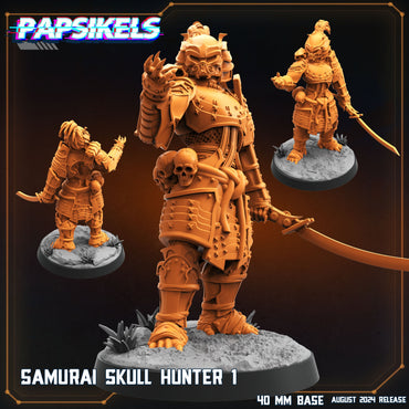 3D Printed Papsikels August 2024 Scifi Samurai Skull Hunter 28mm 32mm (Online Only)