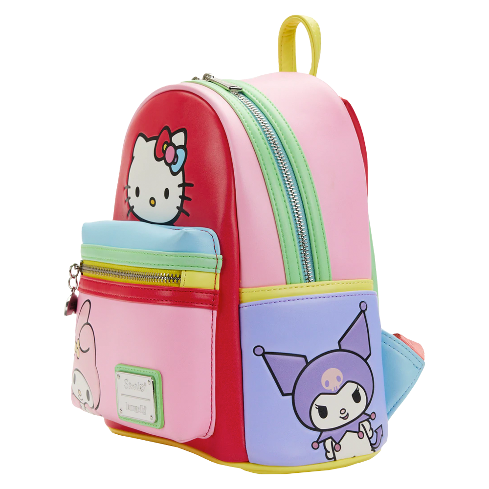 Loungefly: Sanrio - Hello Kitty And Friends Color Block Mini Backpack (ONLINE ORDER ONLY)