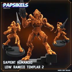 3D Printed Papsikels Sapient Humanoid Low Ranked Templars MARCH 2025 CYBERPUNK 28mm 32mm (Online Only)