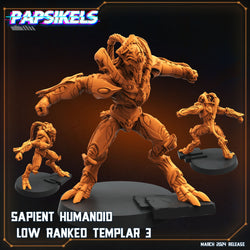 3D Printed Papsikels Sapient Humanoid Low Ranked Templars MARCH 2025 CYBERPUNK 28mm 32mm (Online Only)