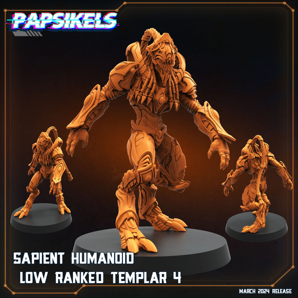 3D Printed Papsikels Sapient Humanoid Low Ranked Templars MARCH 2025 CYBERPUNK 28mm 32mm (Online Only)