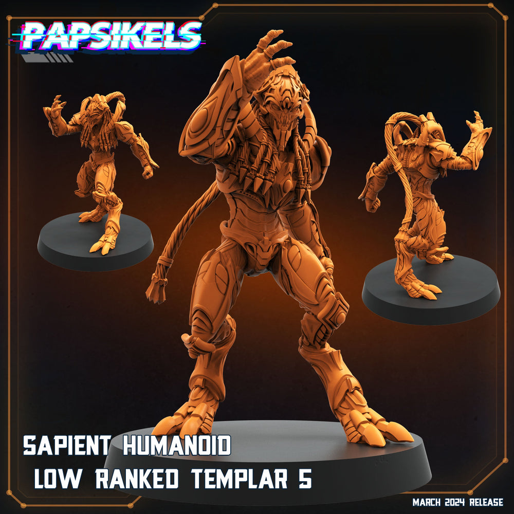 3D Printed Papsikels Sapient Humanoid Low Ranked Templars MARCH 2025 CYBERPUNK 28mm 32mm (Online Only)