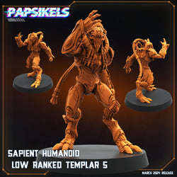 3D Printed Papsikels Sapient Humanoid Low Ranked Templars MARCH 2025 CYBERPUNK 28mm 32mm (Online Only)