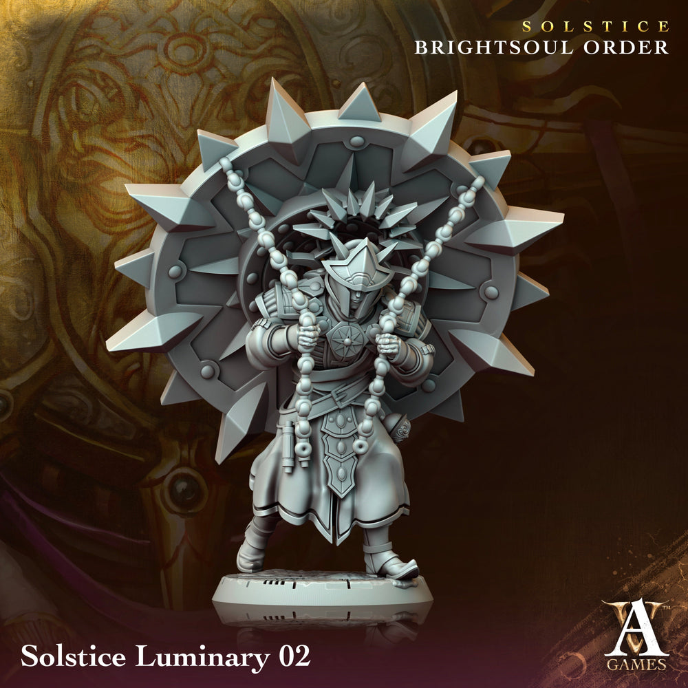 3D Printed Archvillain Games Solstice Luminary Solstice Ray of Sol Myr 28 32mm D&D (Online Only)