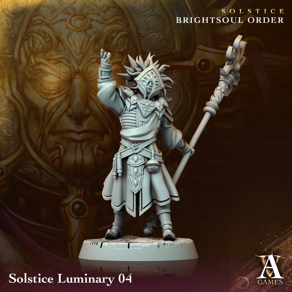 3D Printed Archvillain Games Solstice Luminary Solstice Ray of Sol Myr 28 32mm D&D (Online Only)