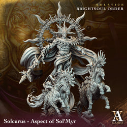 3D Printed Archvillain Games Solcurus Aspect of Sol Myr Solstice Ray of Sol Myr 28 32mm D&D (Online Only)