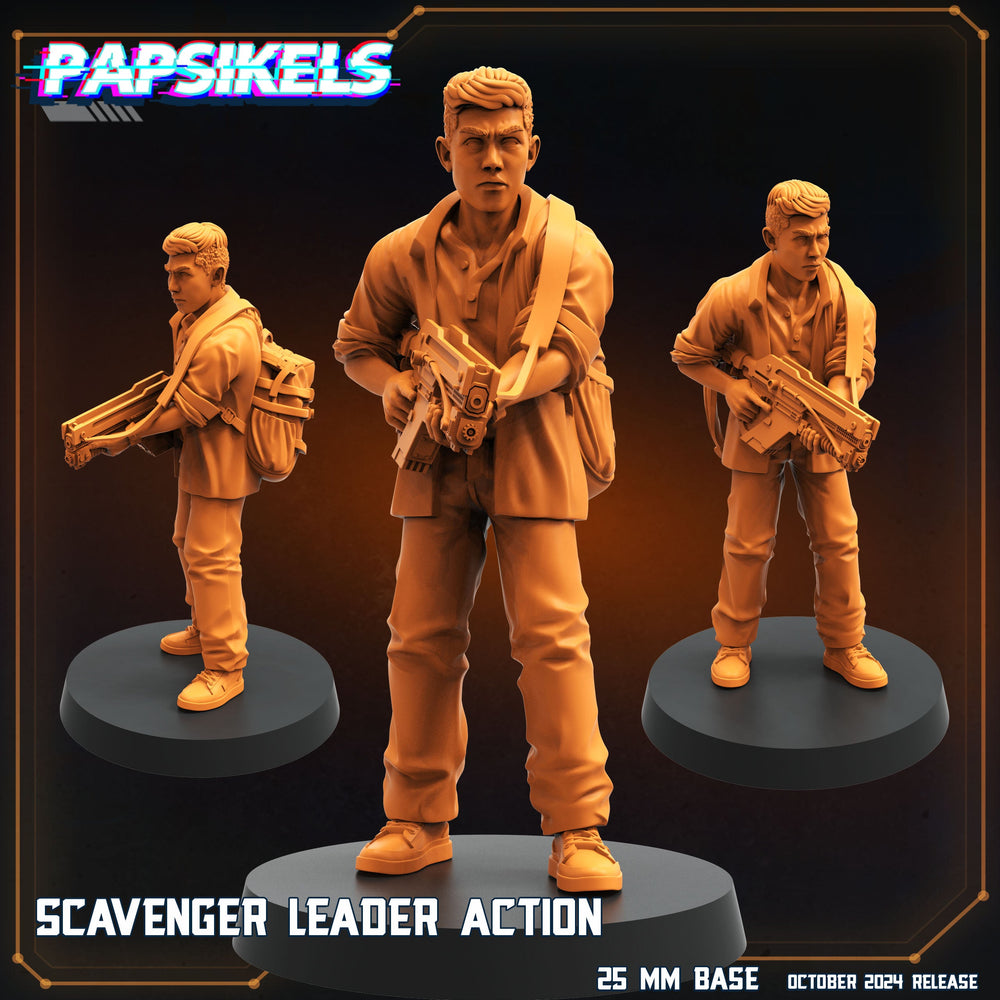 3D Printed Papsikels Scavenger Leader Action October 2024 SciFi 28mm 32mm (Online Only)