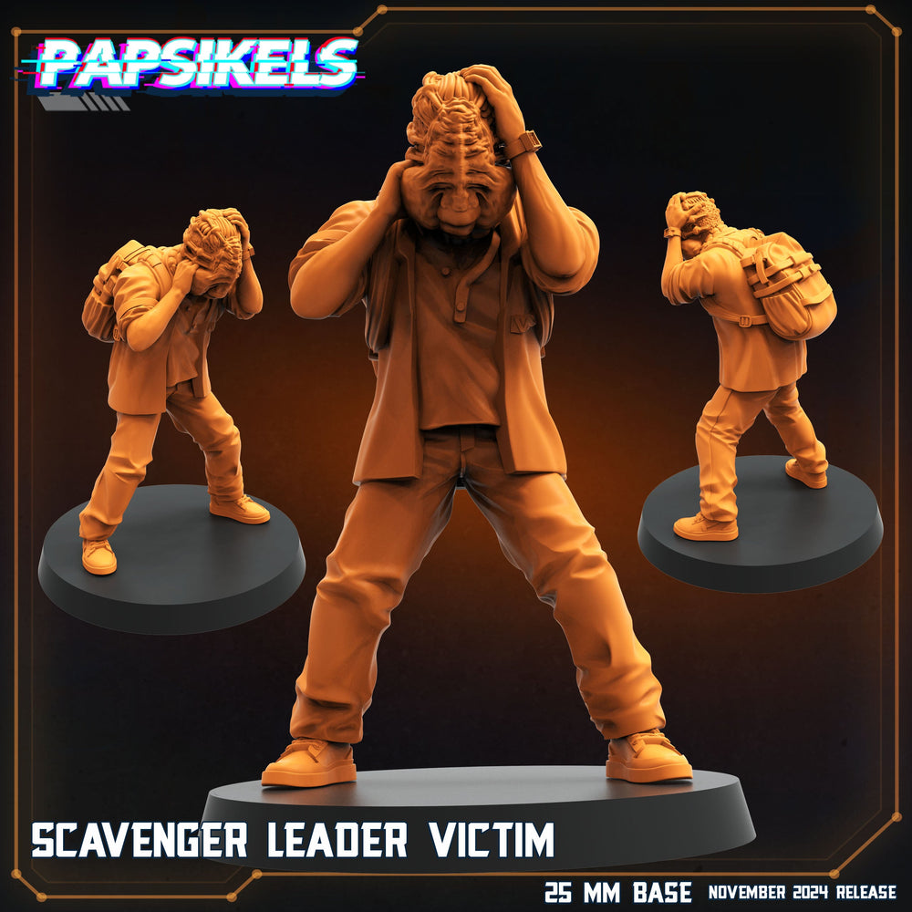 3D Printed Papsikels Scavenger Leader Victim Nov 2024 Scifi 28mm 32mm (Online Only)