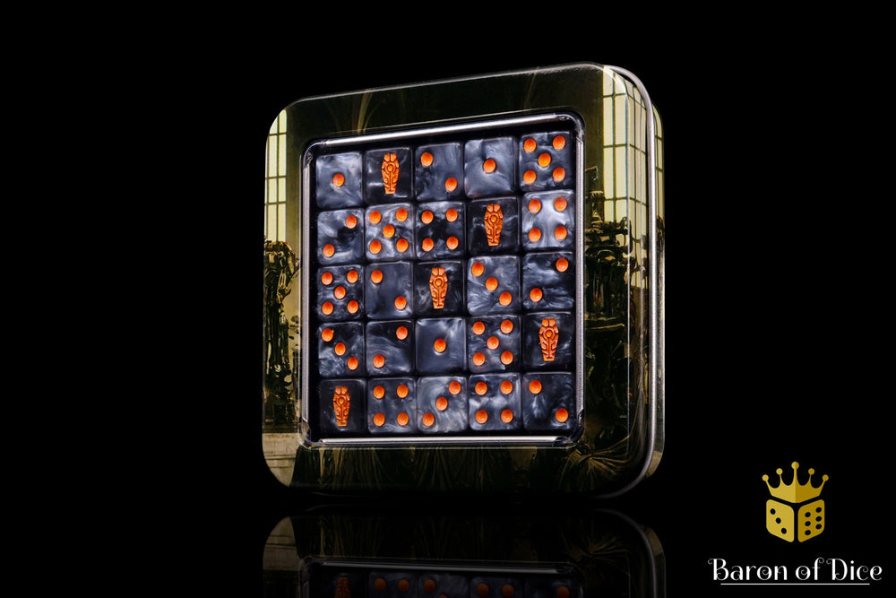 Day of the Dead Dice | Orange Coffin