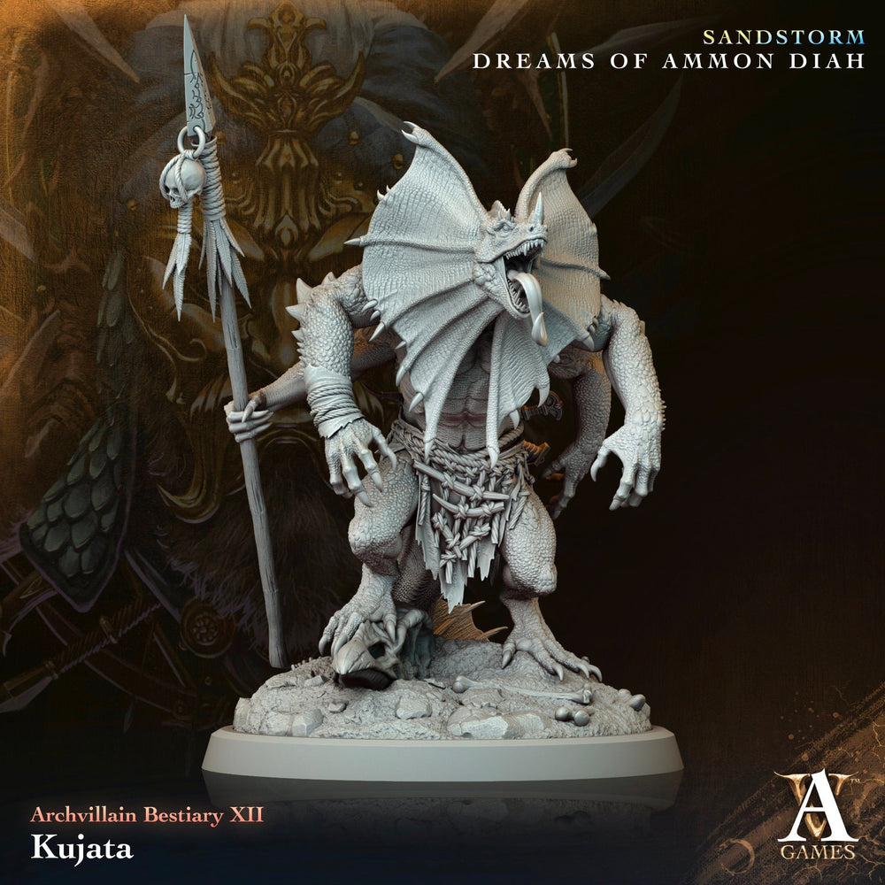 3D Printed Archvillain Games Kujata Archvillain Bestiary Vol XII 28 32mm D&D (Online Only)