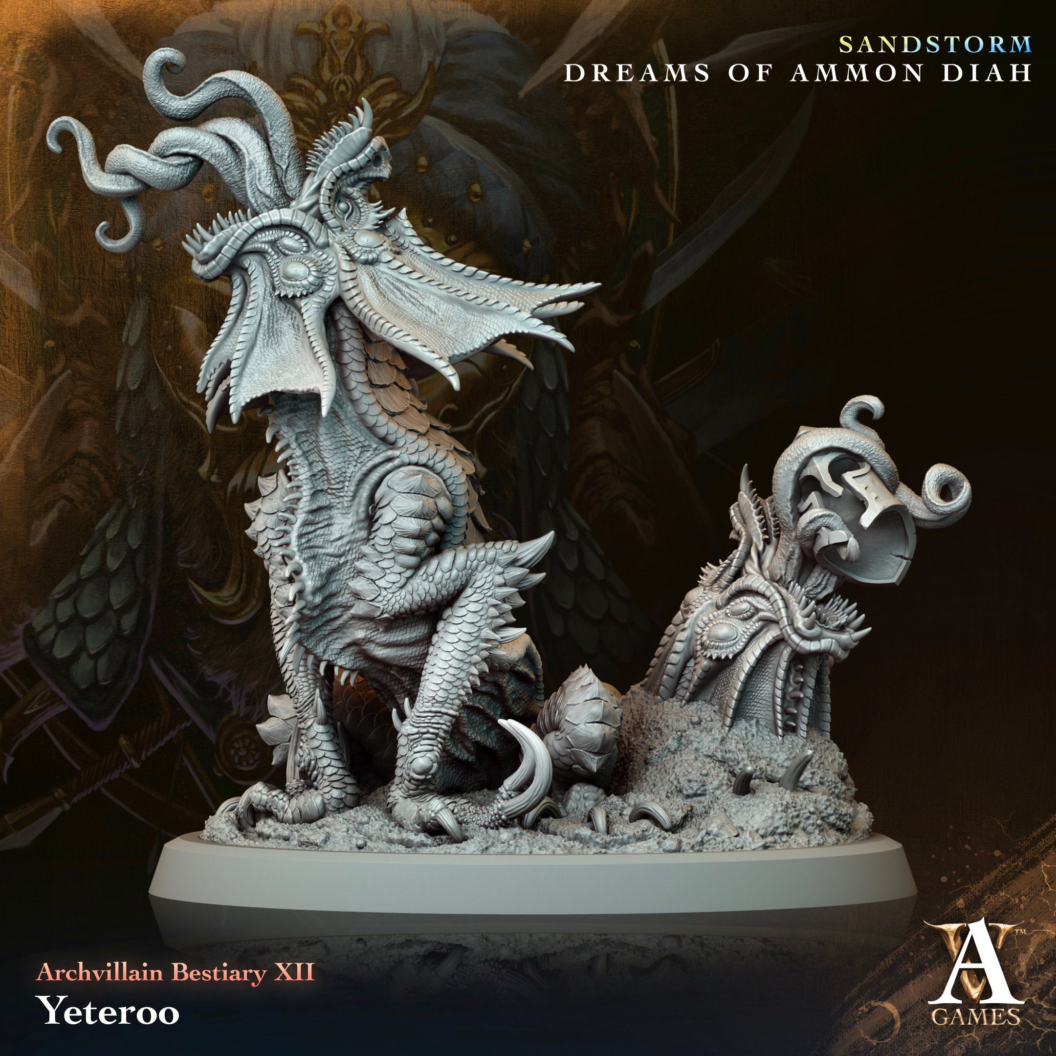 3D Printed Archvillain Games Yeteroo Archvillain Bestiary Vol XII 28 32mm D&D (Online Only)