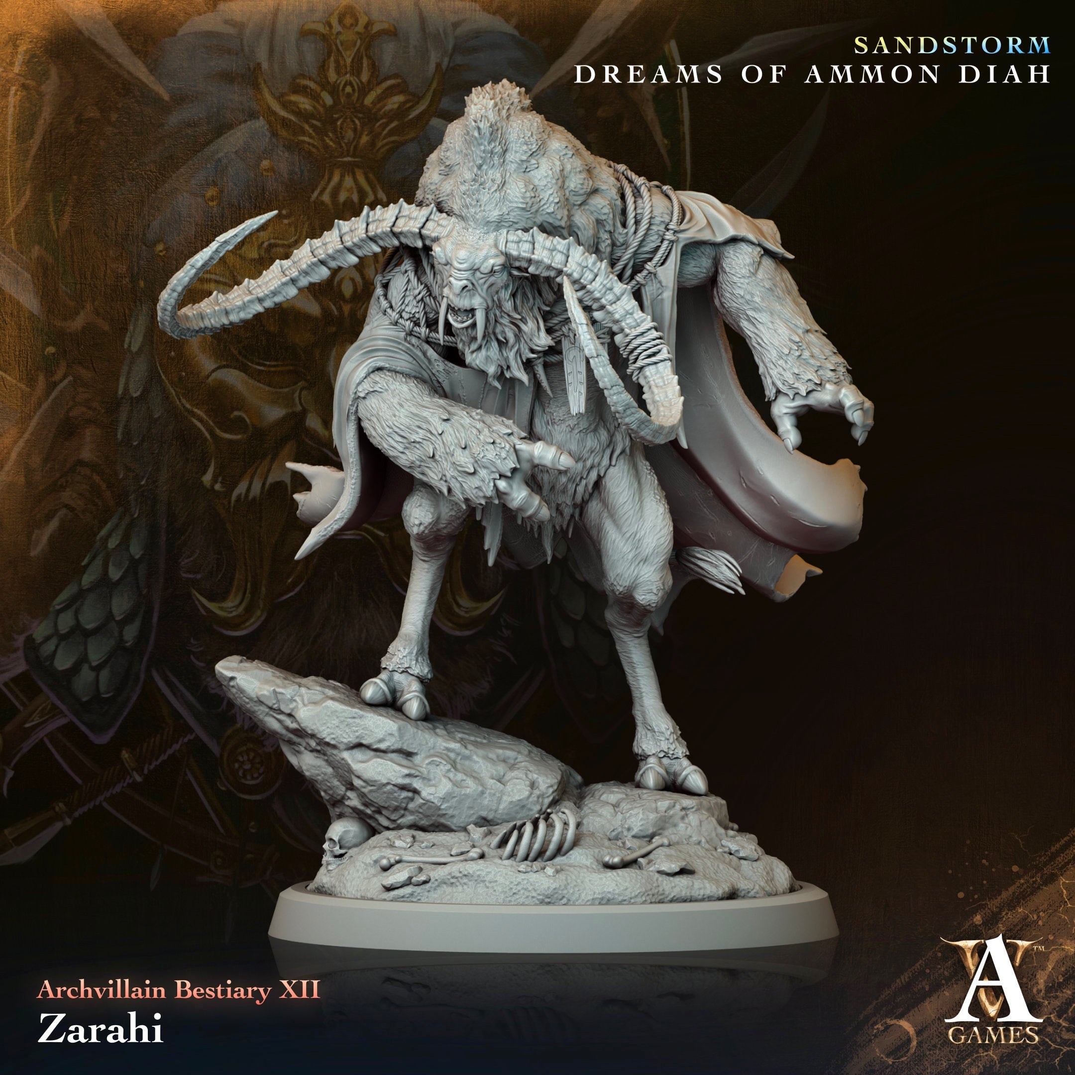 3D Printed Archvillain Games Zarahi Archvillain Bestiary Vol XII 28 32mm D&D (Online Only)