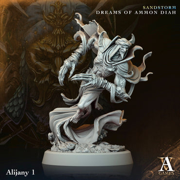 3D Printed Archvillain Games Alijany Sandstorm Dreams of Ammon Diah 28 32mm D&D (Online Only)