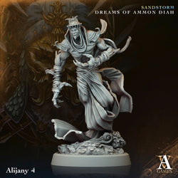 3D Printed Archvillain Games Alijany Sandstorm Dreams of Ammon Diah 28 32mm D&D (Online Only)