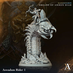 3D Printed Archvillain Games Aswadum Riders Sandstorm Dreams of Ammon Diah 28 32mm D&D (Online Only)
