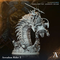 3D Printed Archvillain Games Aswadum Riders Sandstorm Dreams of Ammon Diah 28 32mm D&D (Online Only)