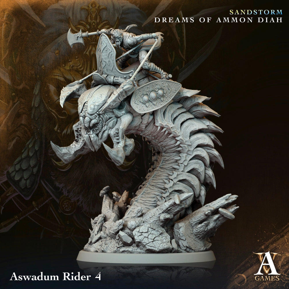 3D Printed Archvillain Games Aswadum Riders Sandstorm Dreams of Ammon Diah 28 32mm D&D (Online Only)