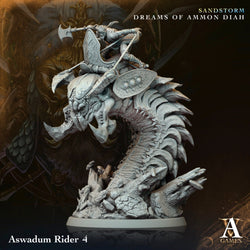 3D Printed Archvillain Games Aswadum Riders Sandstorm Dreams of Ammon Diah 28 32mm D&D (Online Only)