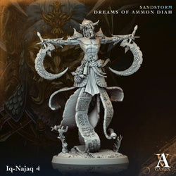 3D Printed Archvillain Games Iq Najaq Sandstorm Dreams of Ammon Diah 28 32mm D&D (Online Only)