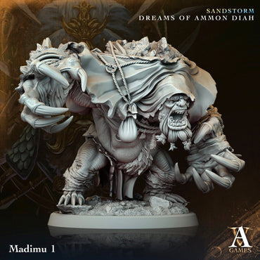 3D Printed Archvillain Games Madimu Sandstorm Dreams of Ammon Diah 28 32mm D&D (Online Only)